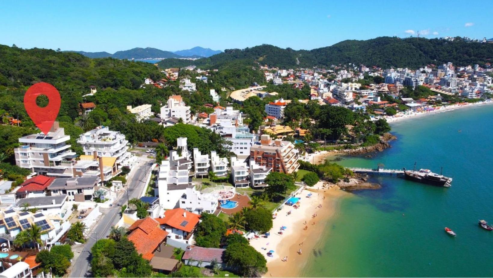 1083 - Apartamento Com Vista Para O Mar Em ボンビーニャス エクステリア 写真